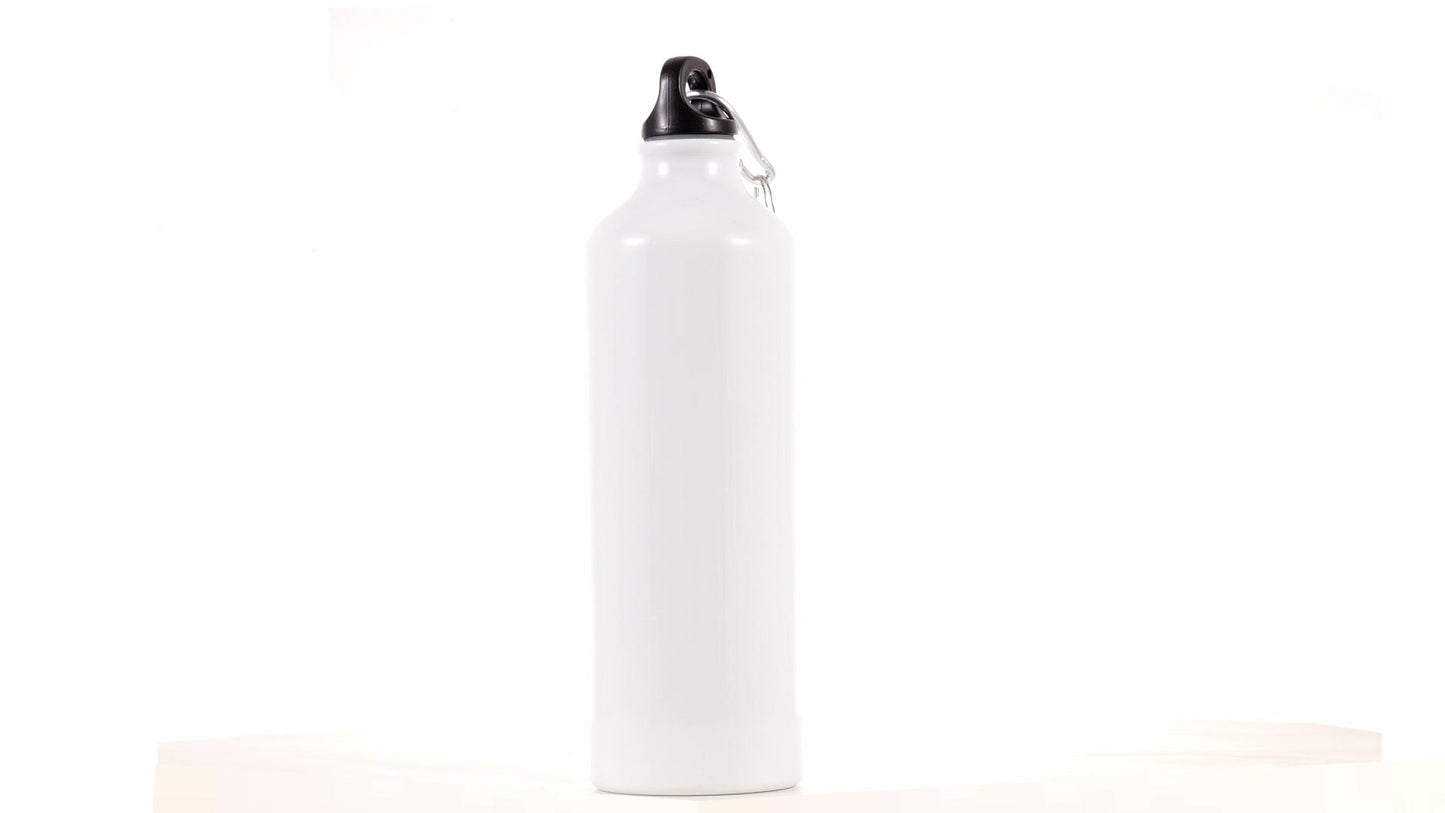 White 750ml Sublimation Sports Bottle