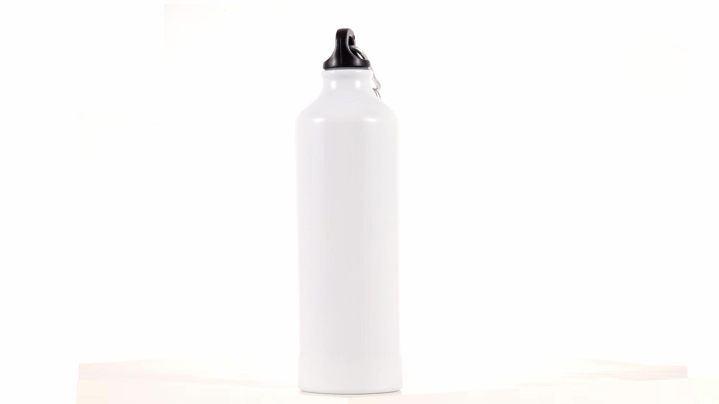 White 750ml Sublimation Sports Bottle