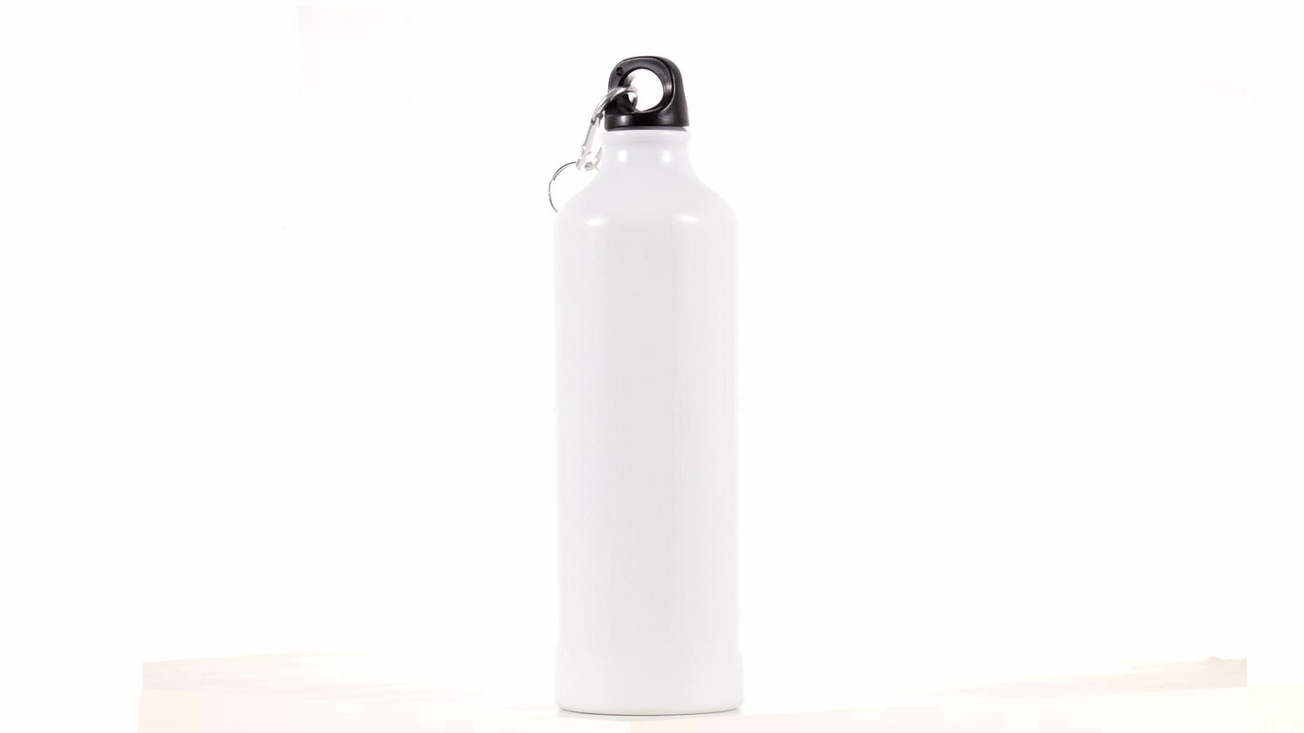 White 750ml Sublimation Sports Bottle