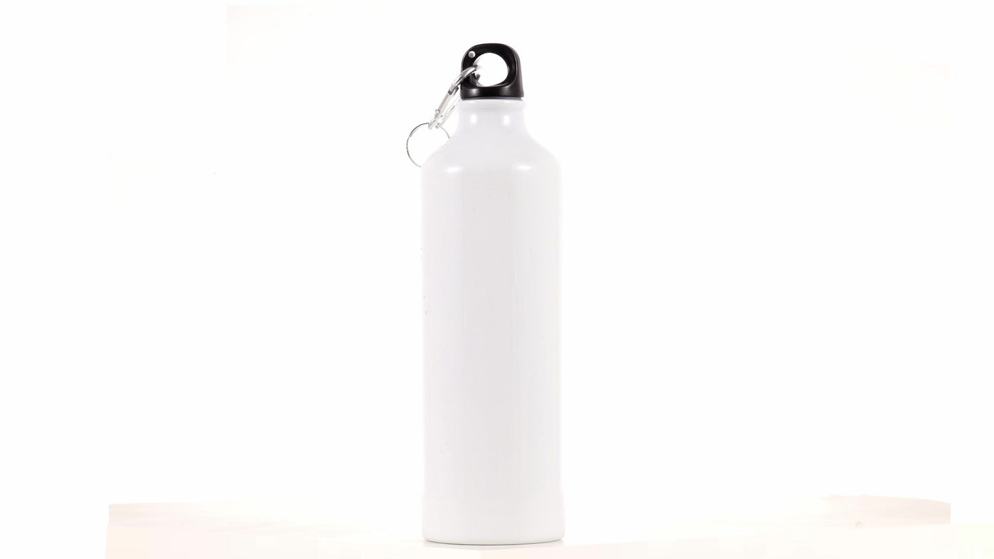 White 750ml Sublimation Sports Bottle