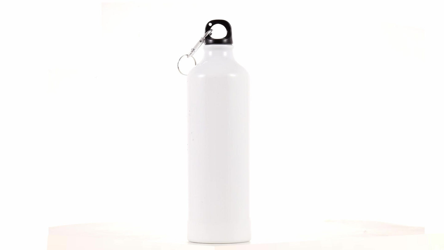White 750ml Sublimation Sports Bottle