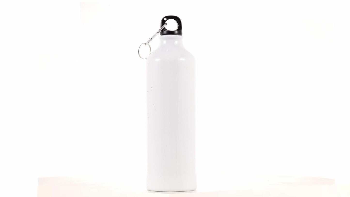 White 750ml Sublimation Sports Bottle