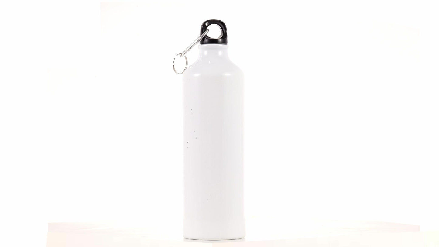 White 750ml Sublimation Sports Bottle