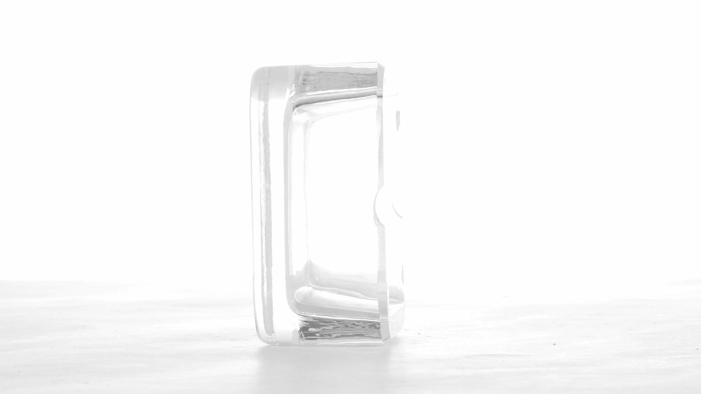 Sublimation square glass ashtray