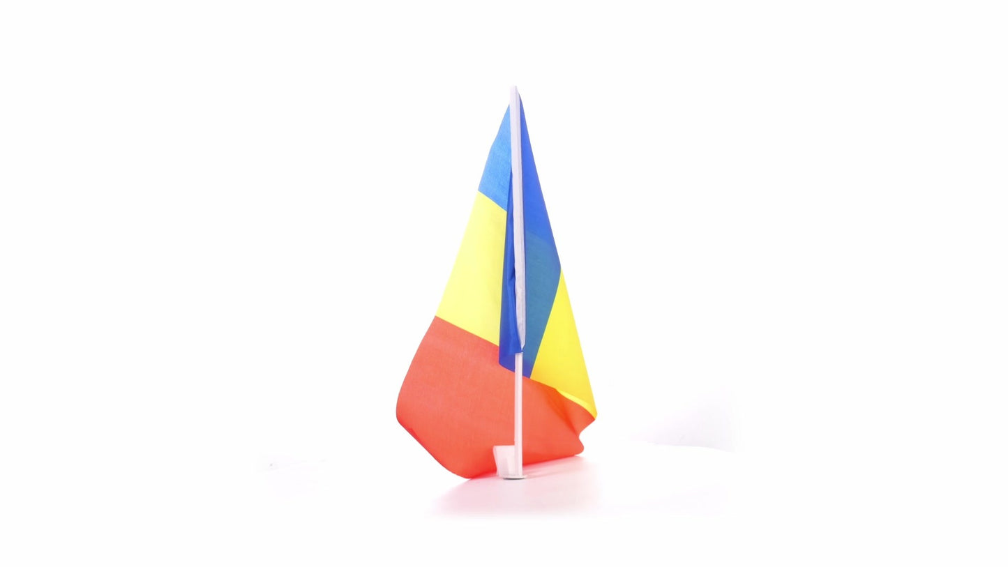 Steag AUTO de masina tricolor ROMANIA