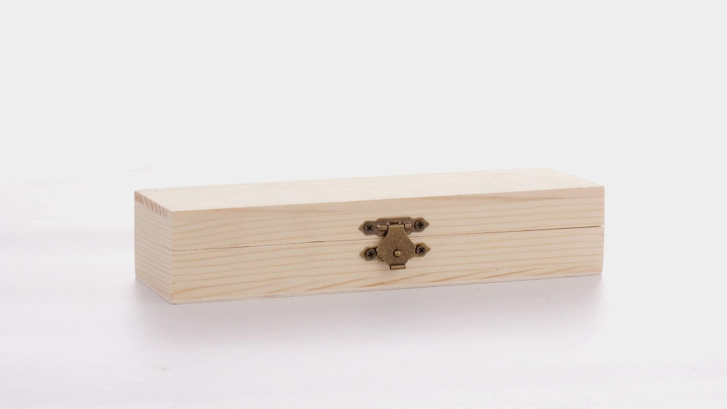 Cutie de lemn dreptunghiulara PEN 18x6x4