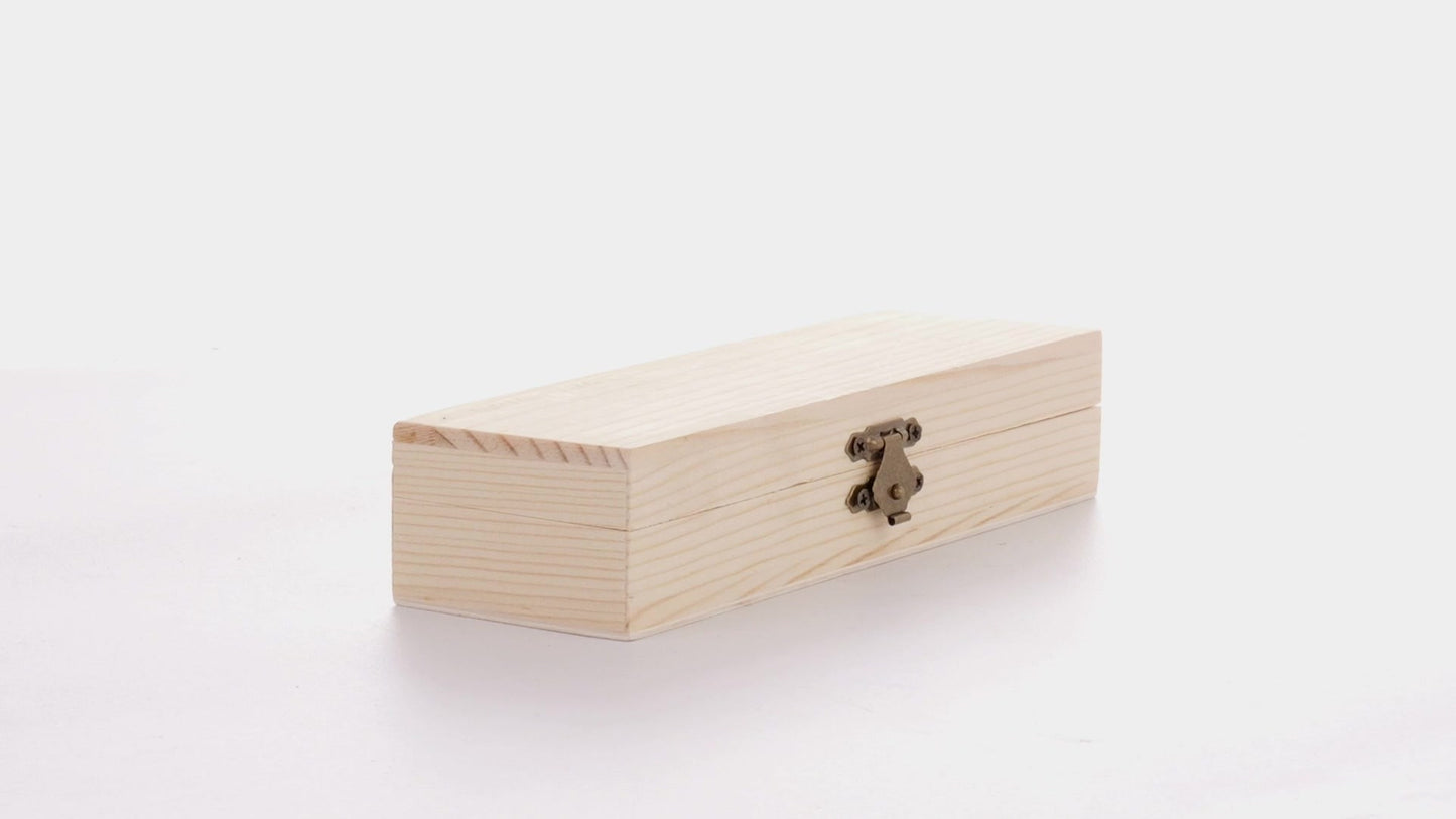 Cutie de lemn dreptunghiulara PEN 18x6x4