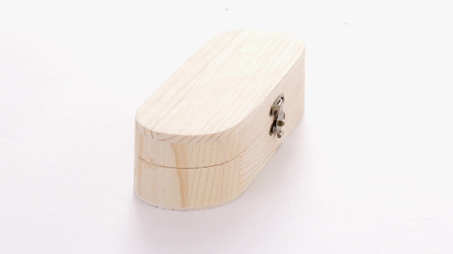 Cutie de lemn rotunjita PEN 18x6x4