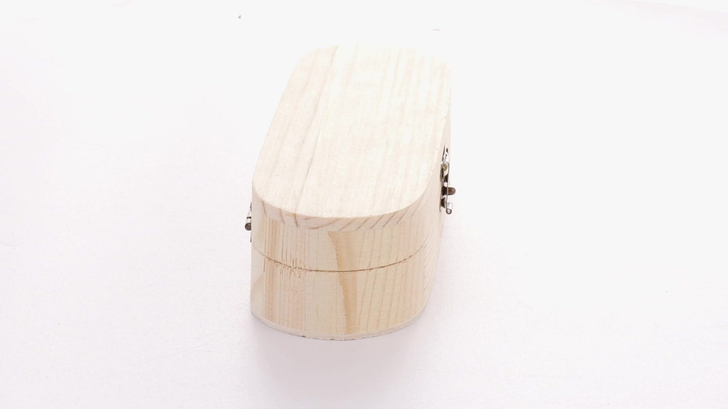 Cutie de lemn rotunjita PEN 18x6x4