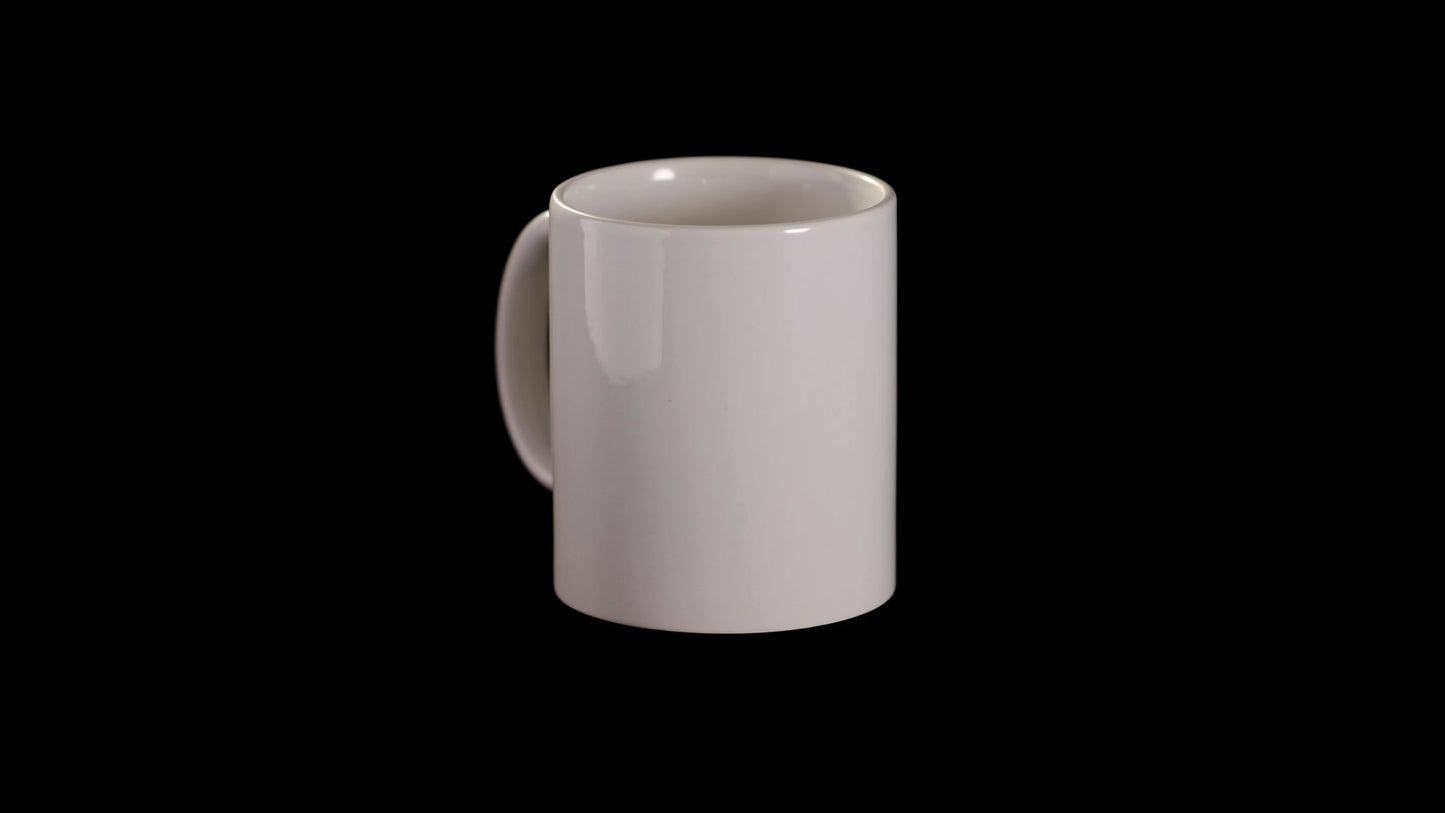 Cana alba sublimare + cutie individuala