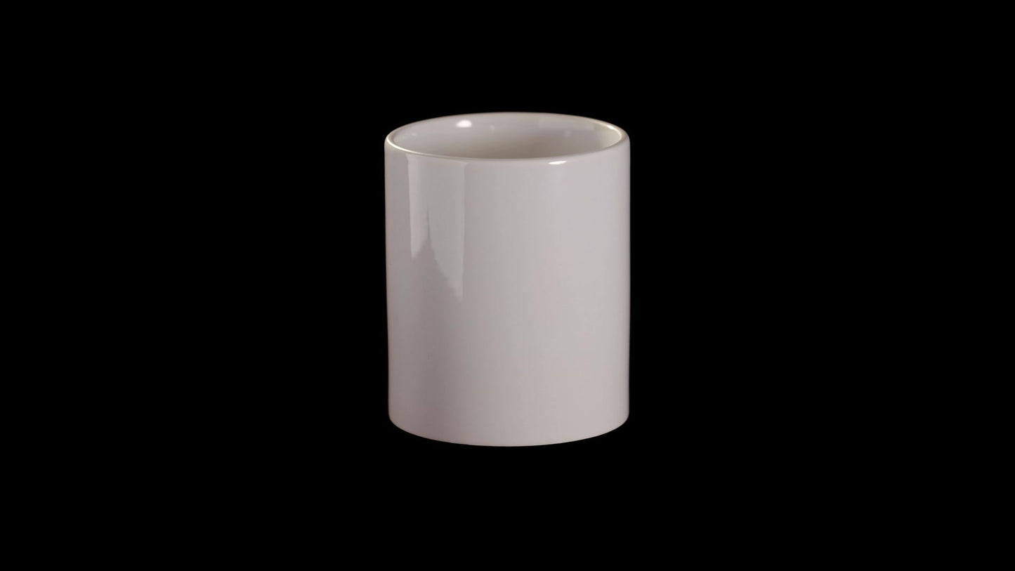 Cana alba sublimare + cutie individuala