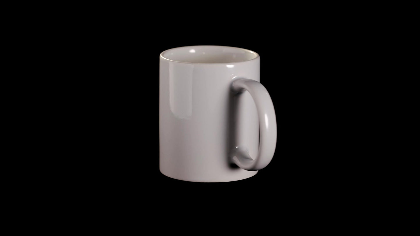 Cana alba sublimare + cutie individuala