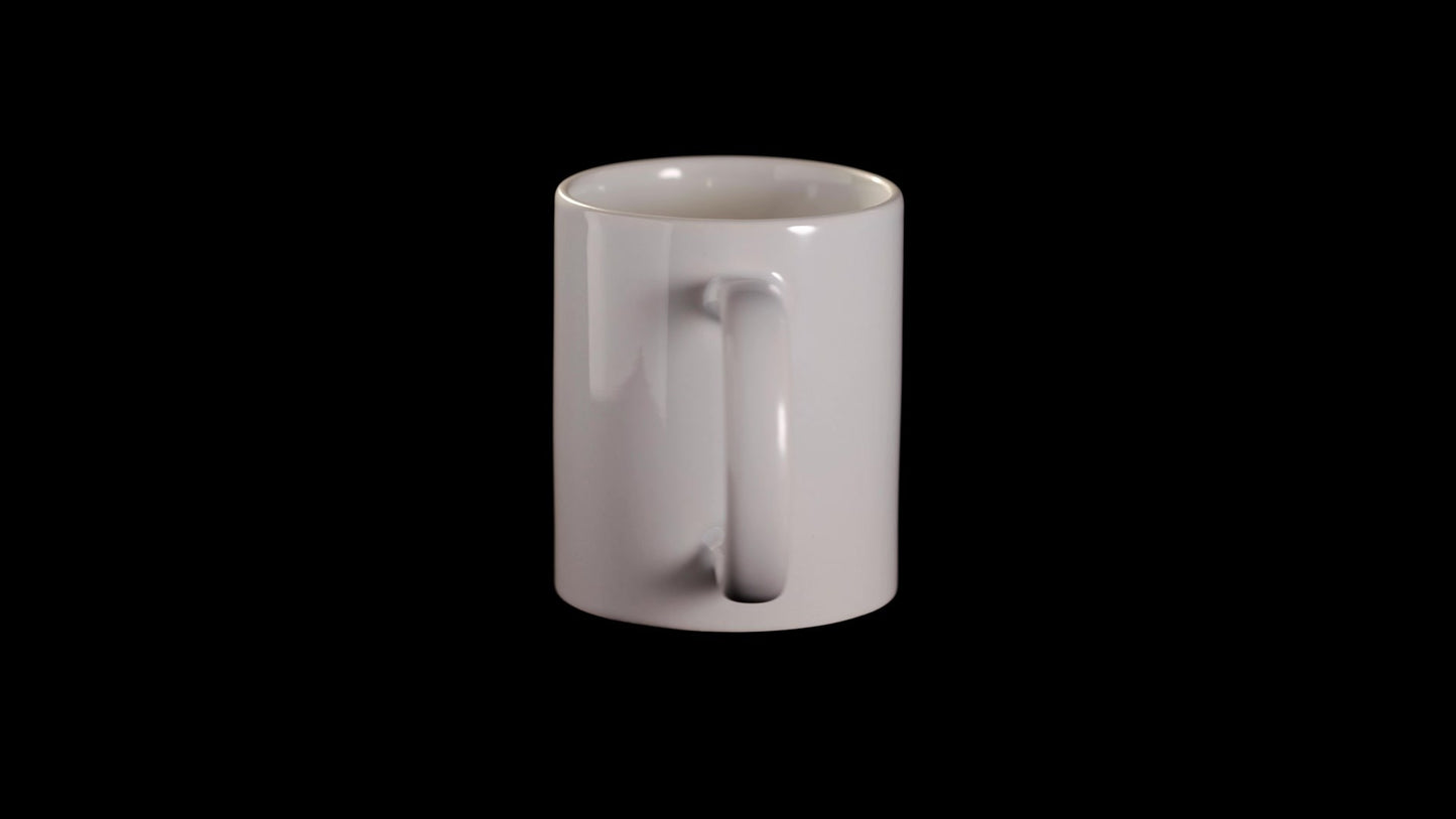 Cana alba sublimare + cutie individuala