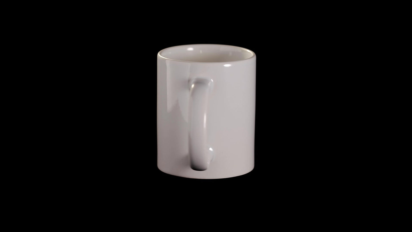 Cana alba sublimare + cutie individuala