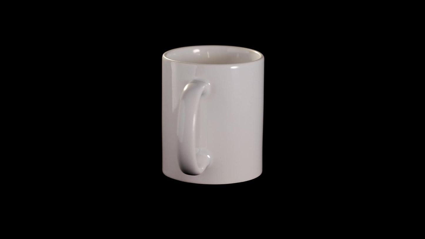 Cana alba sublimare + cutie individuala