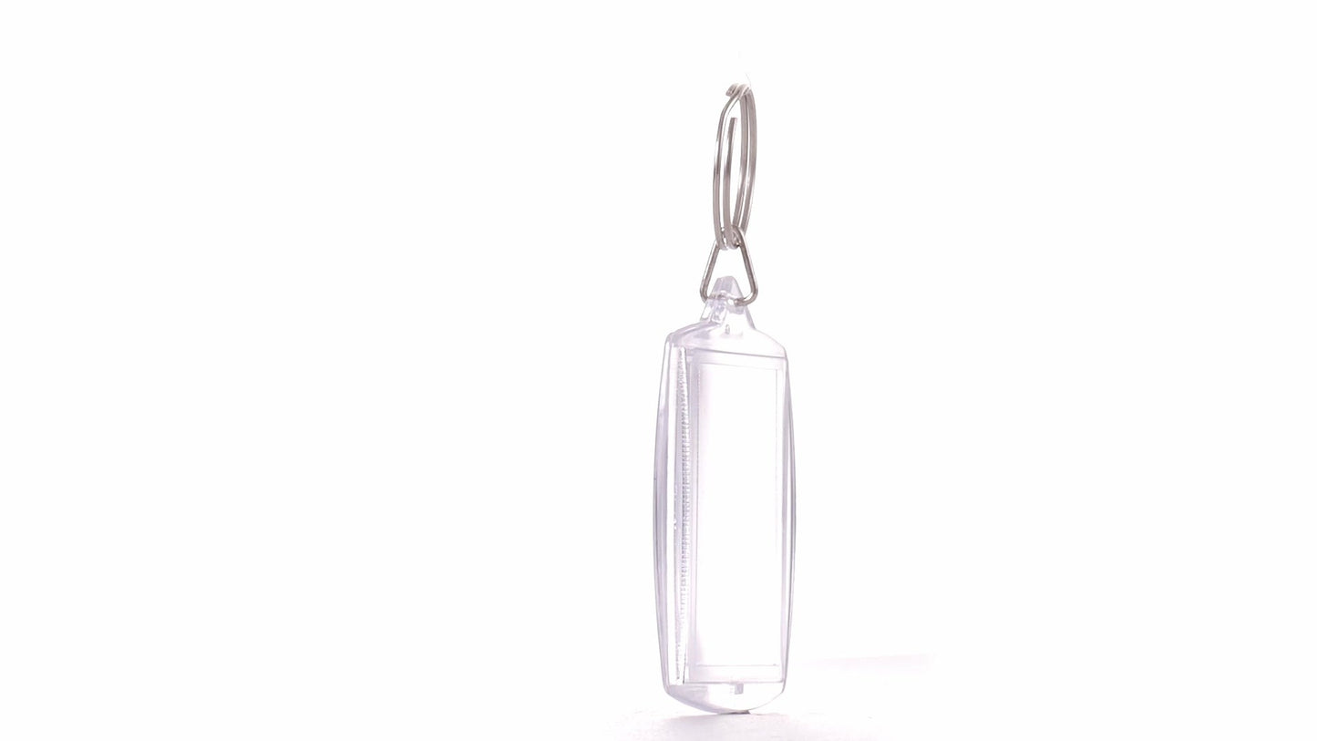 Plastic keychain photo insert 4x5 - set of 100 pcs