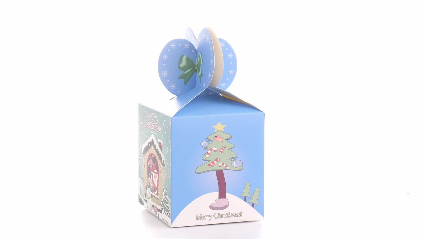 Кутия за 3D коледни чаши синя