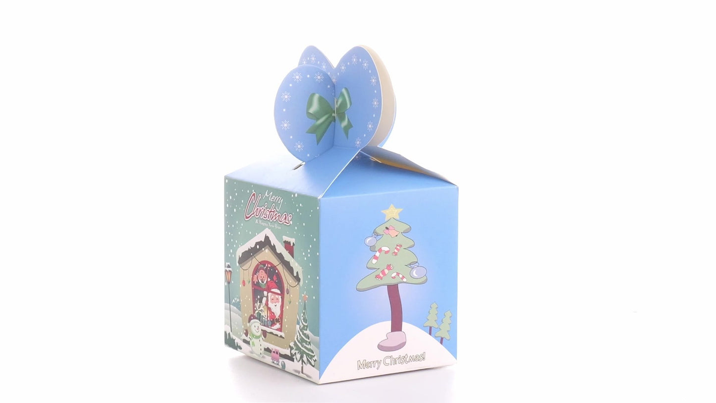 Кутия за 3D коледни чаши синя