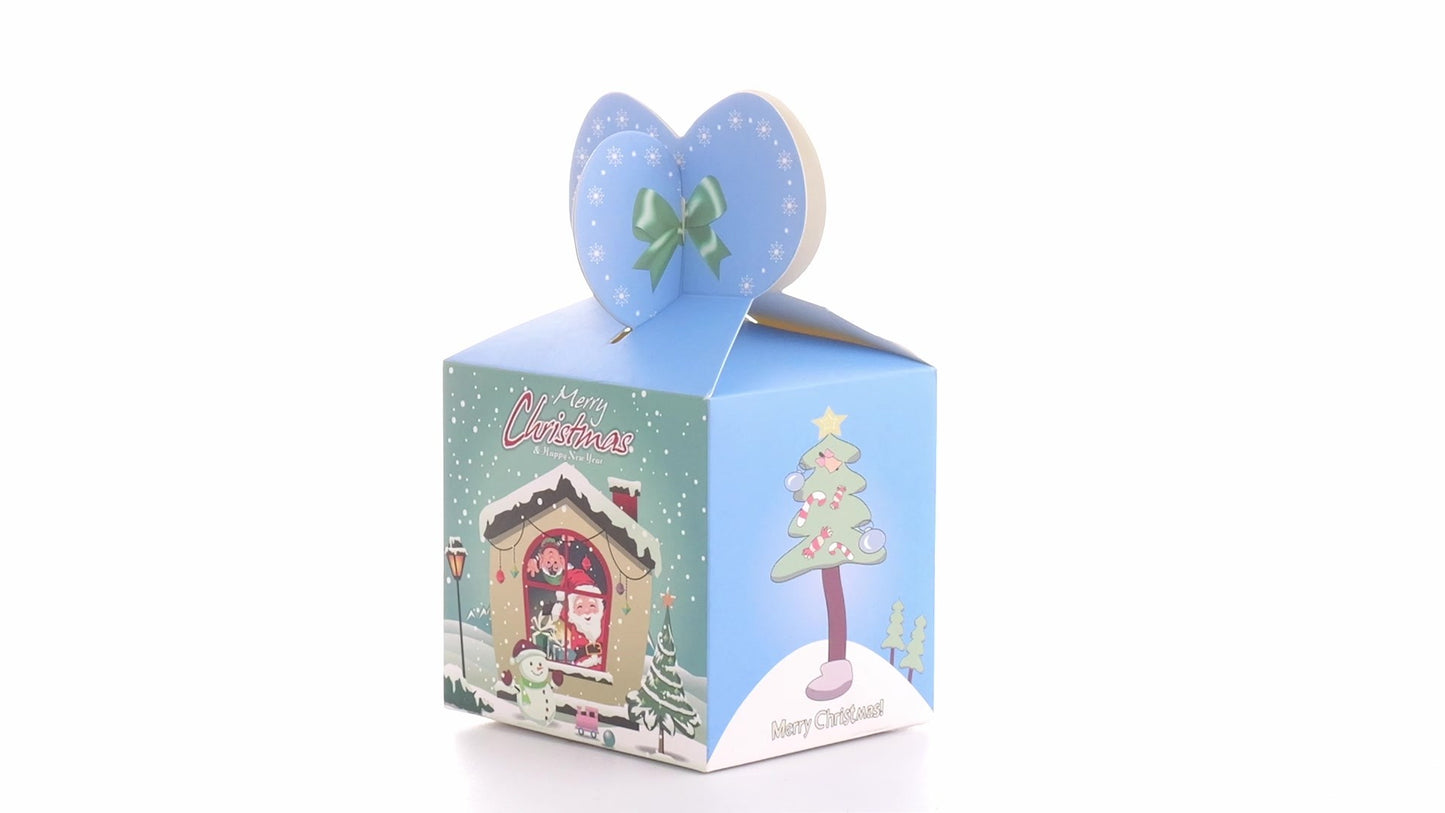 3D karácsonyi kék bögretartó doboz