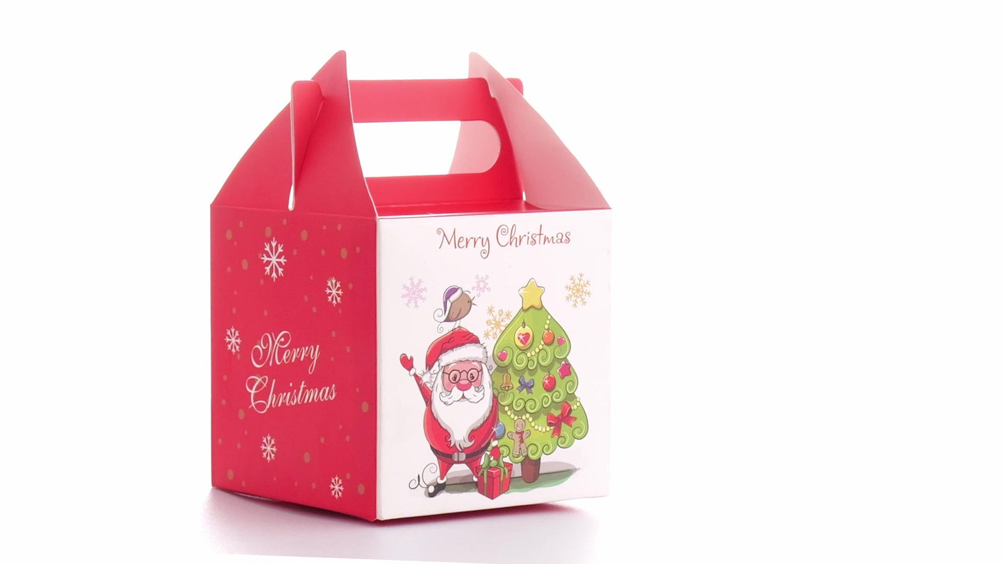 Cutie cani 3D Craciun rosu+alb