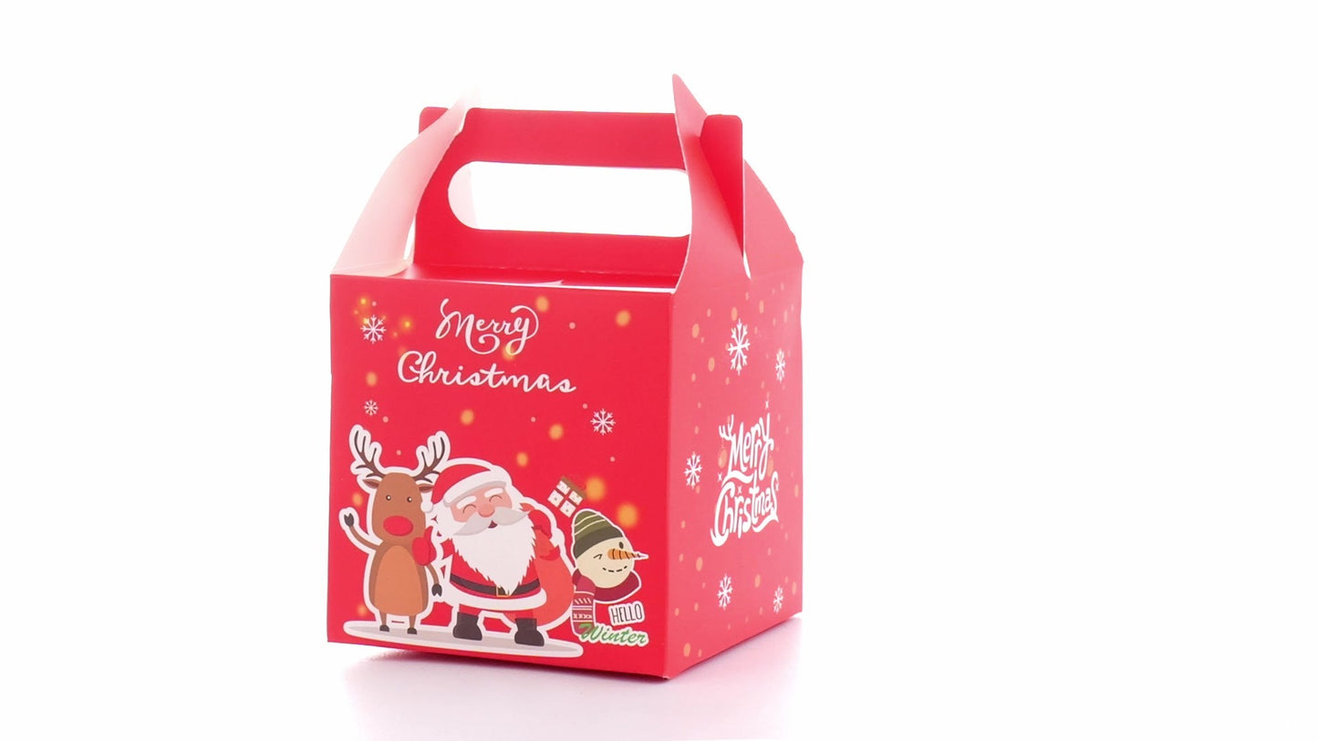 Cutie cani 3D Merry Christmas rosu