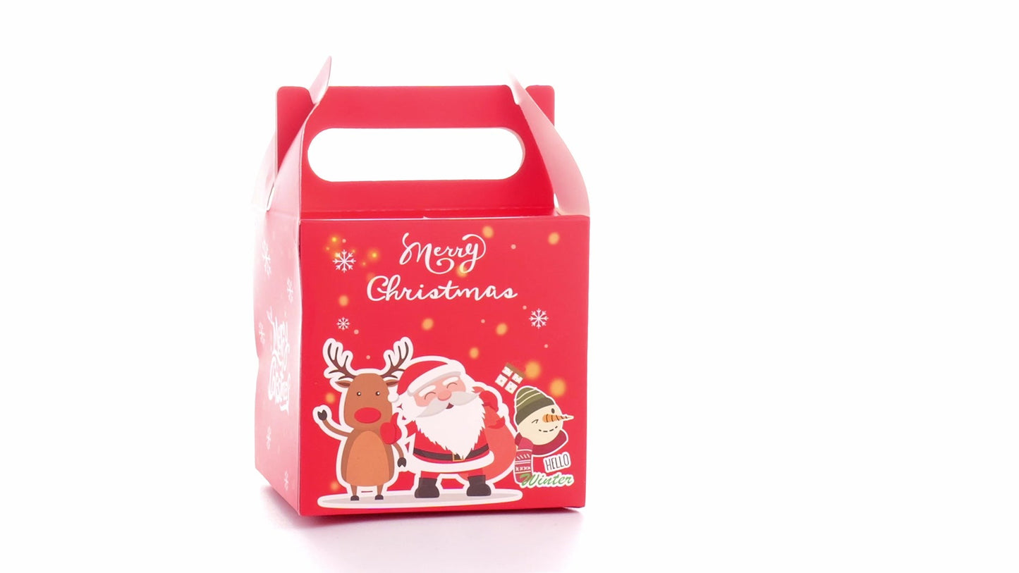 Cutie cani 3D Merry Christmas rosu