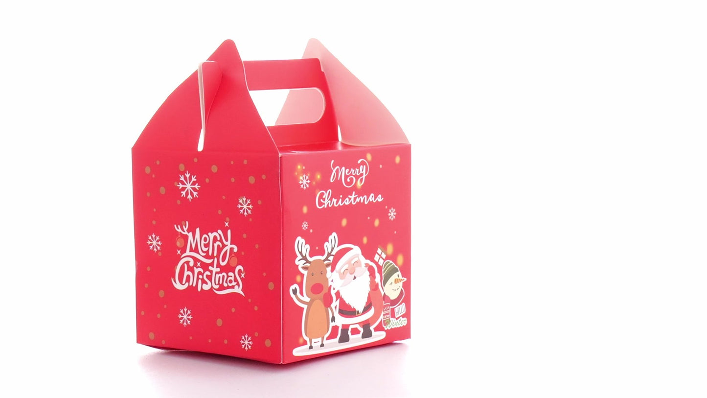 Cutie cani 3D Merry Christmas rosu