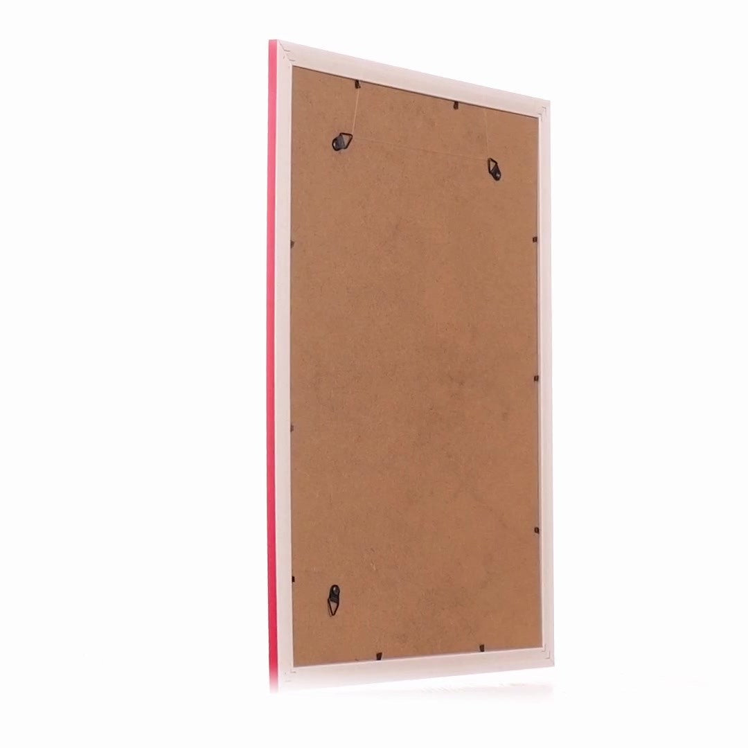 Madrid red+gold photo frame A3