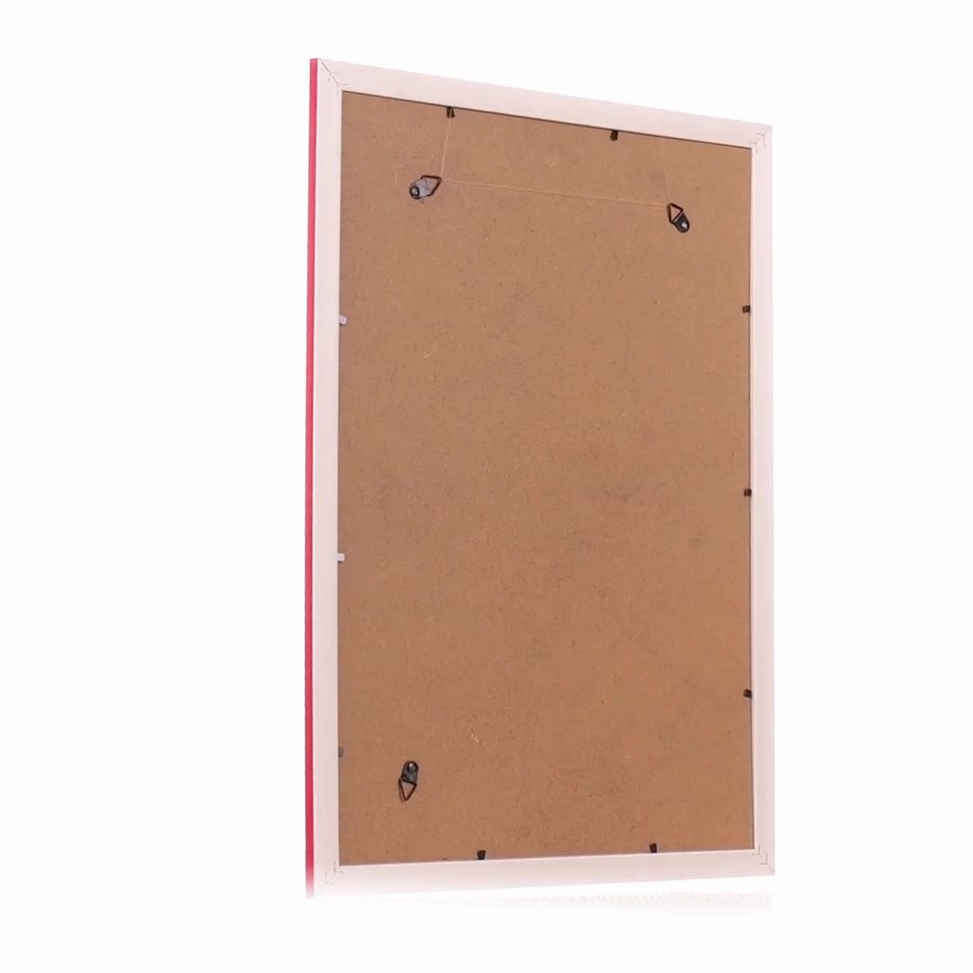 Madrid red+gold photo frame A3