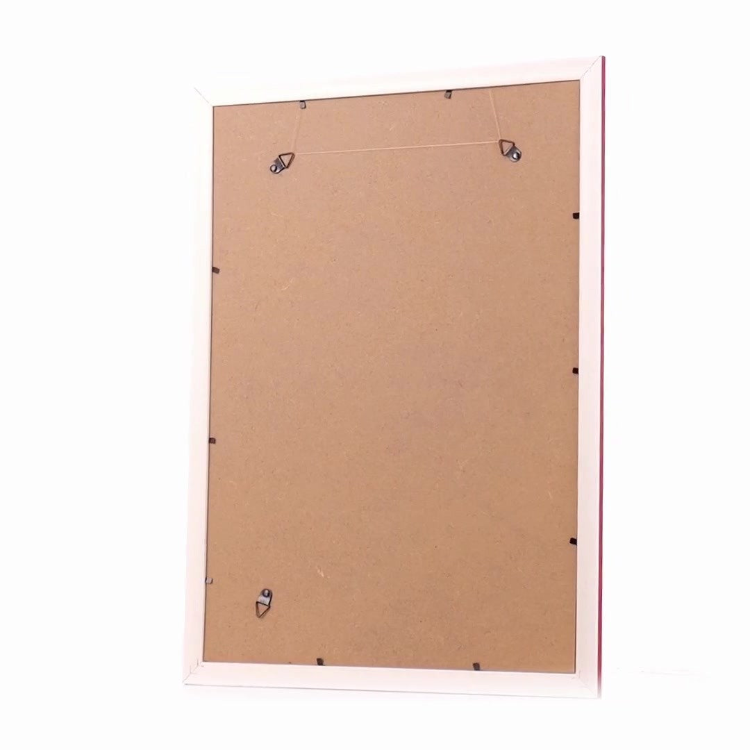 Madrid red+gold photo frame A3