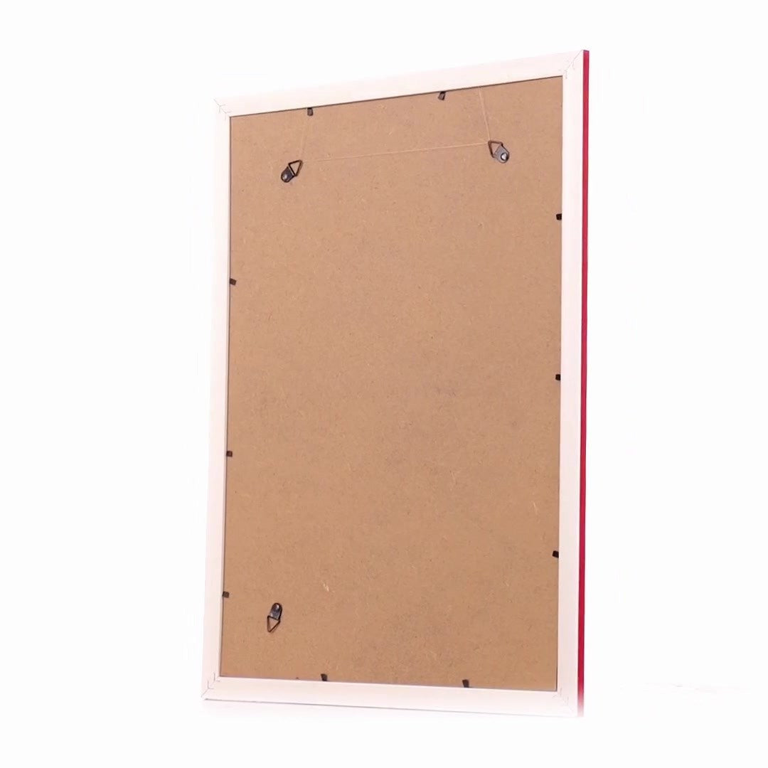 Madrid red+gold photo frame A3