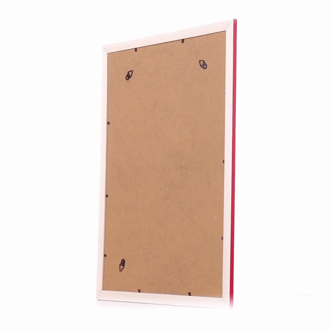 Madrid red+gold photo frame A3