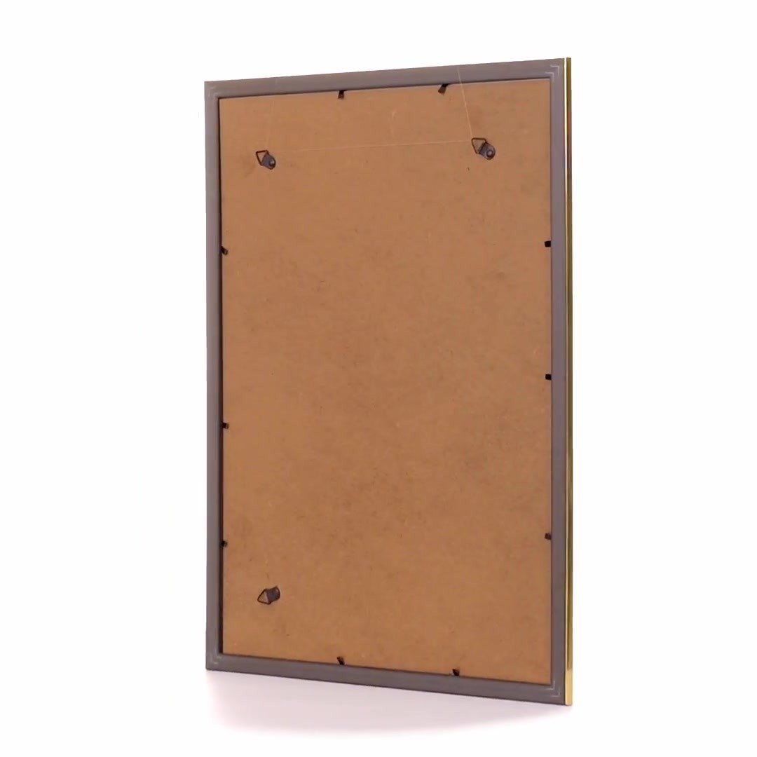 Textured gold Leon photo frame A3