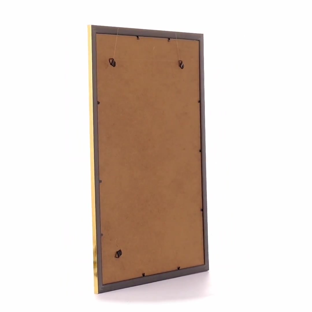 Textured gold Leon photo frame A3