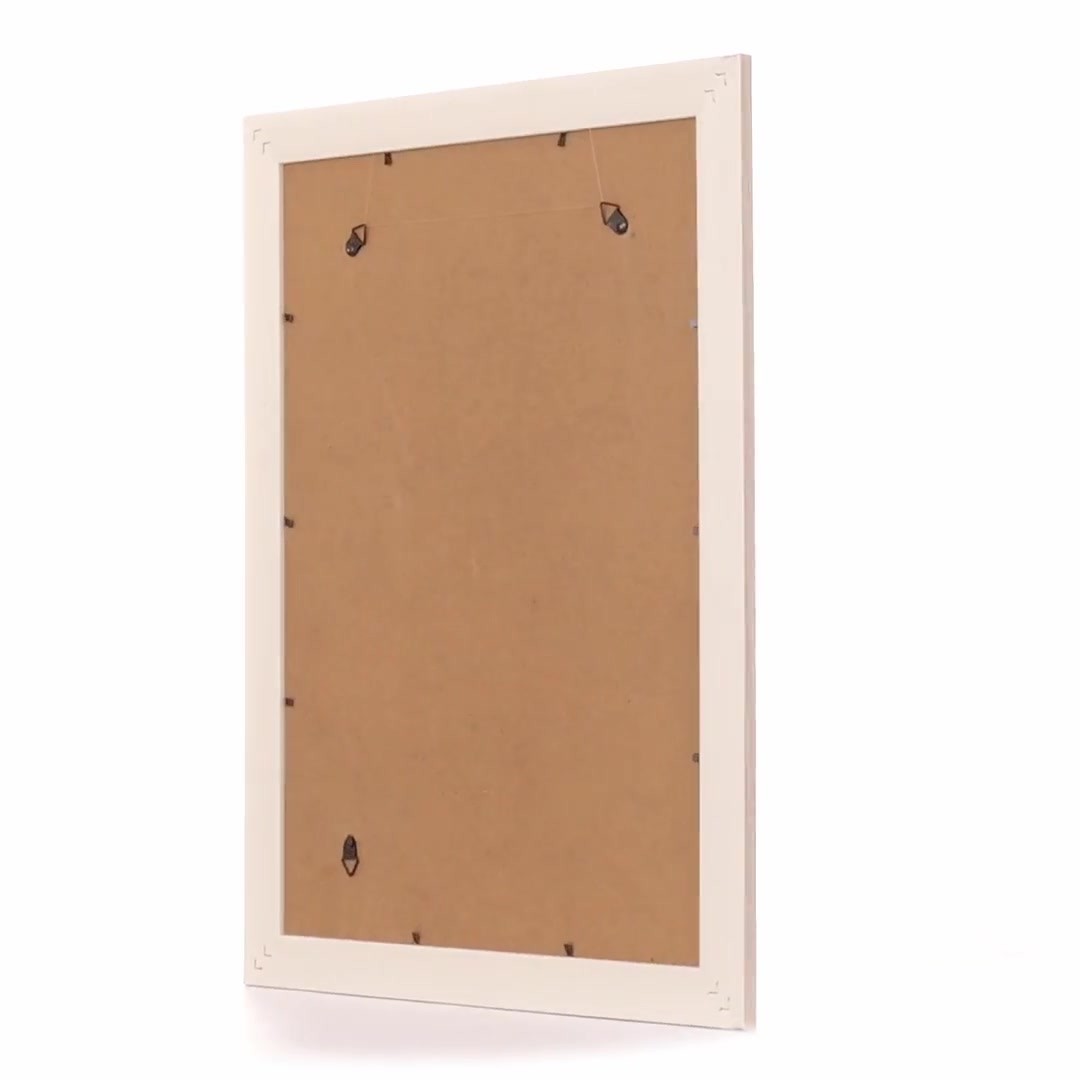 Malaga cream+silver photo frame A3