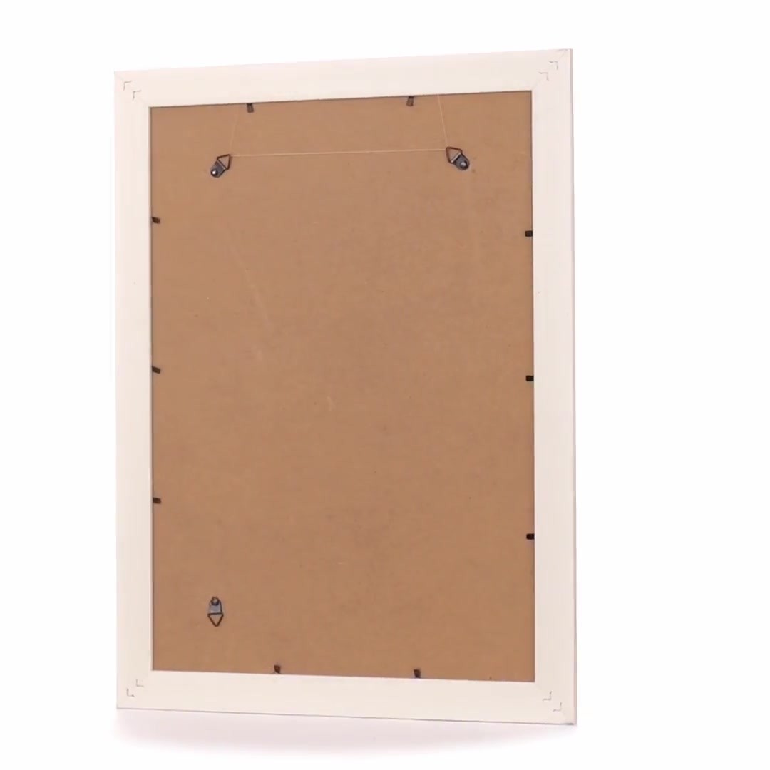 Malaga cream+silver photo frame A3