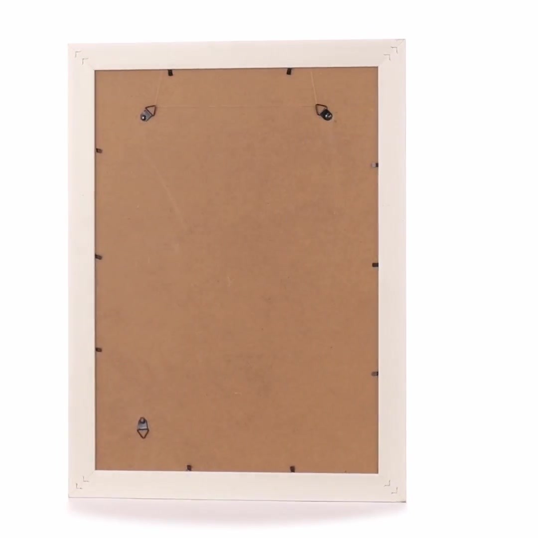 Malaga cream+silver photo frame A3