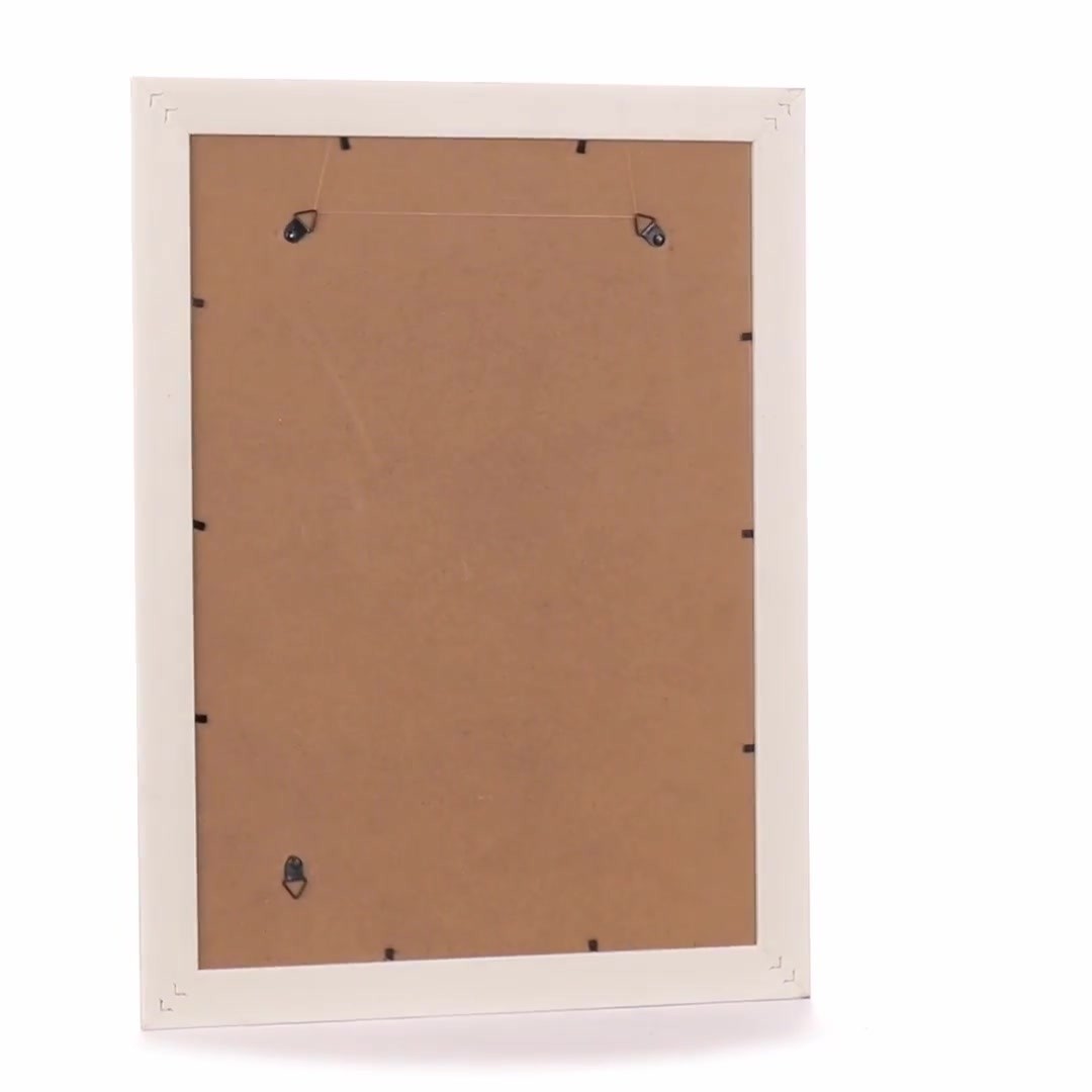Malaga cream+silver photo frame A3