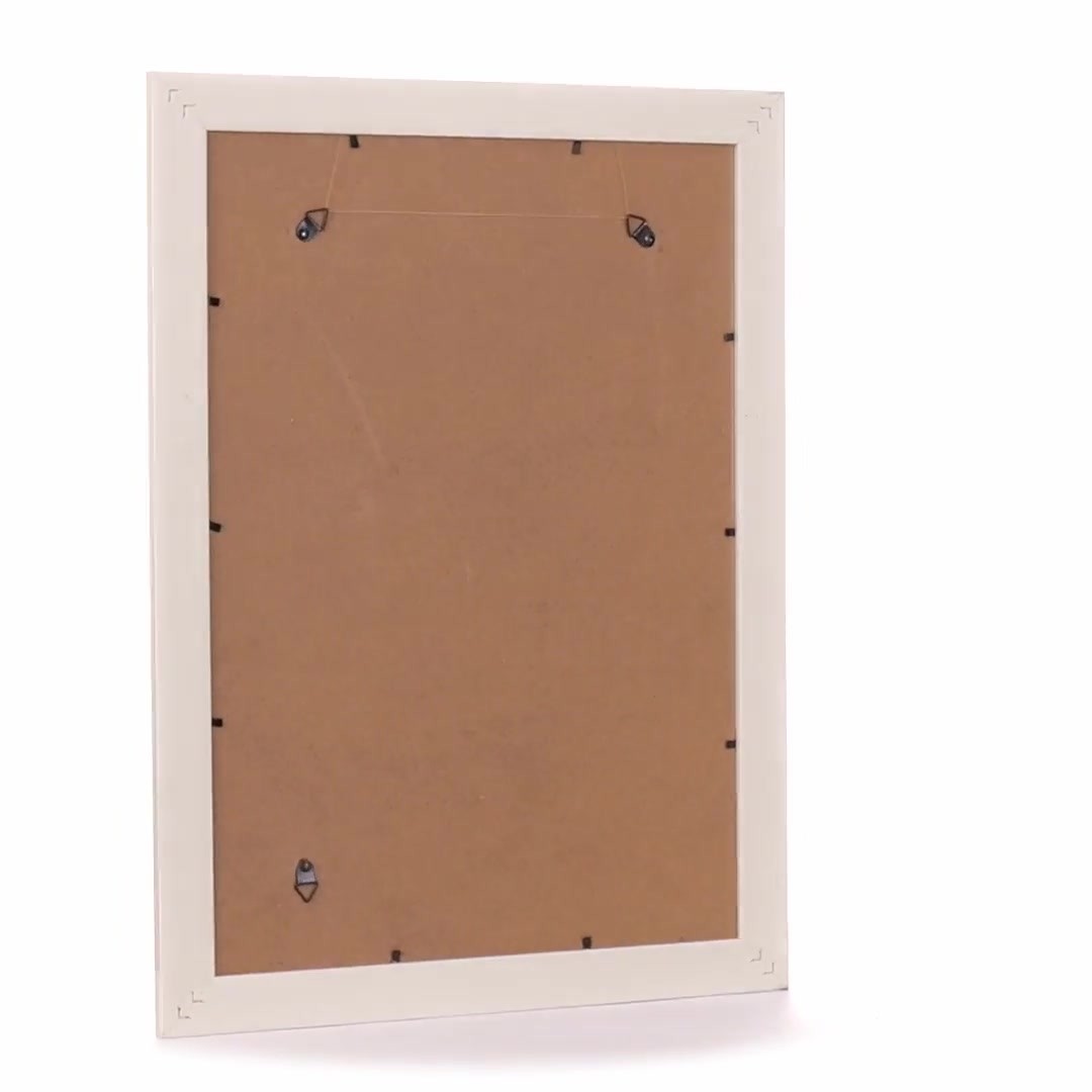 Malaga cream+silver photo frame A3