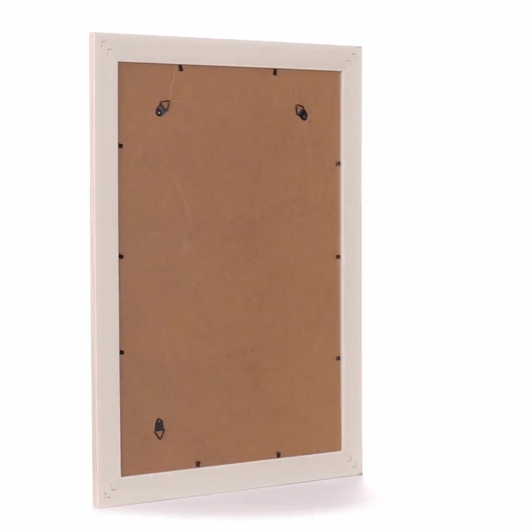 Malaga cream+silver photo frame A3