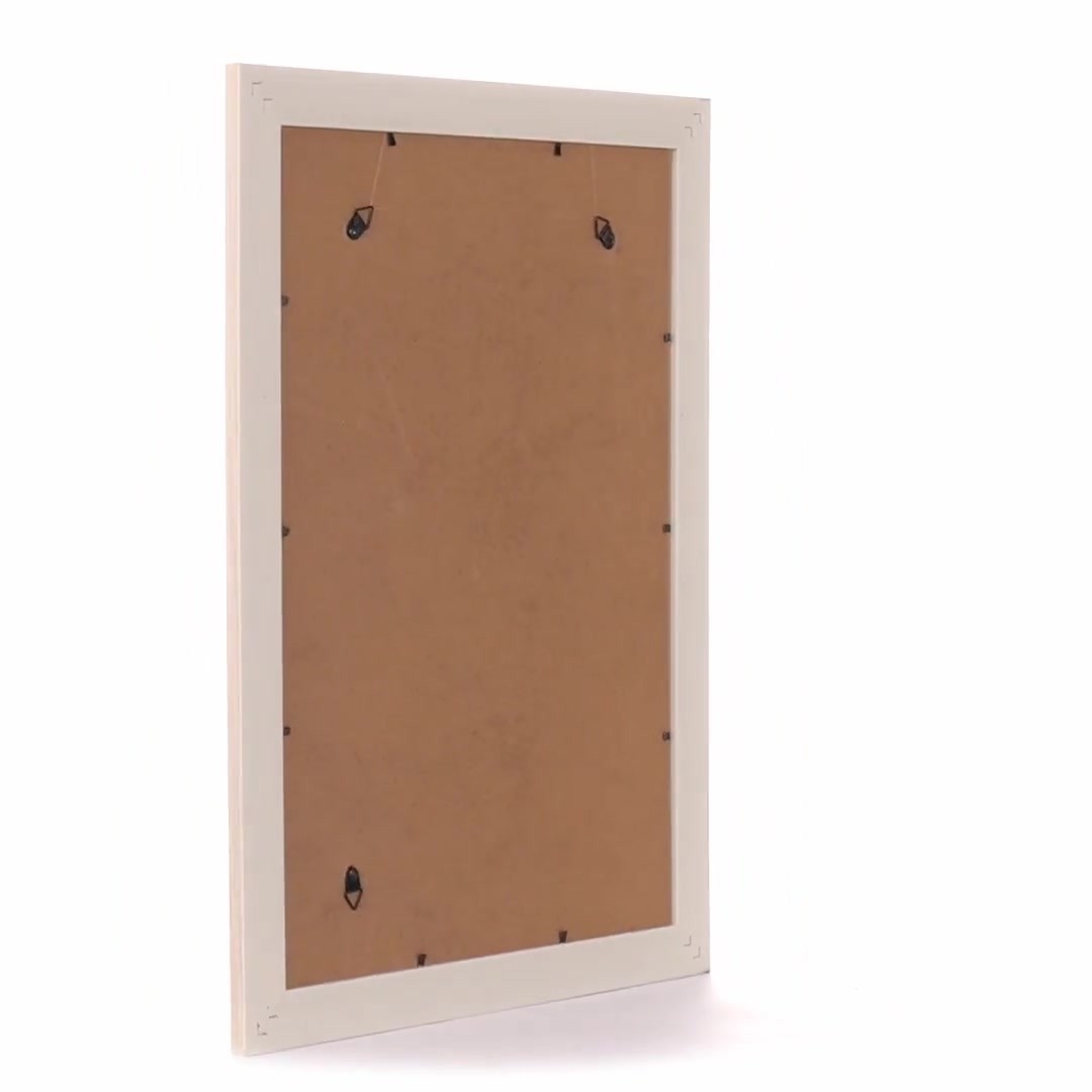 Malaga cream+silver photo frame A3