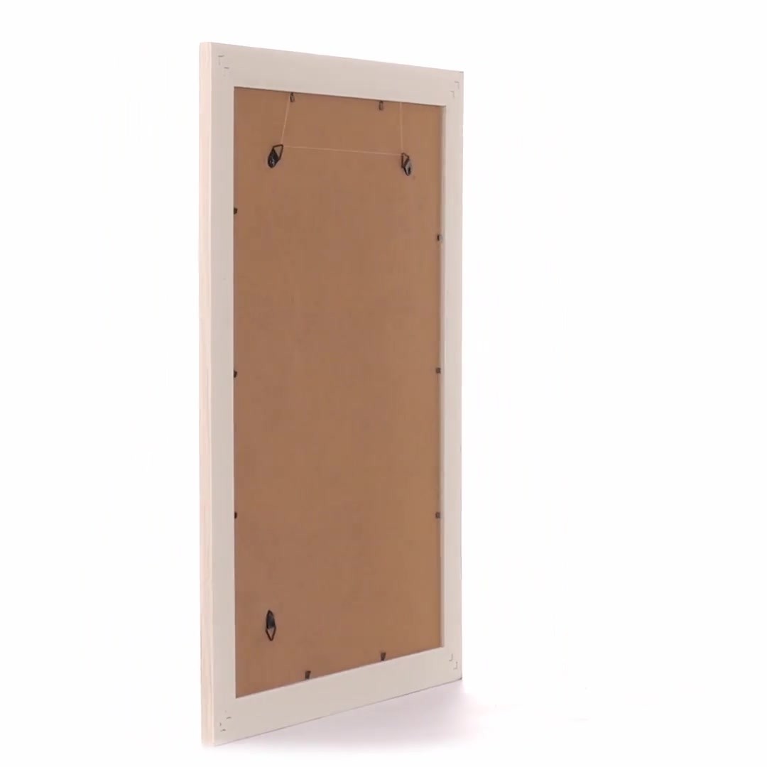 Malaga cream+silver photo frame A3