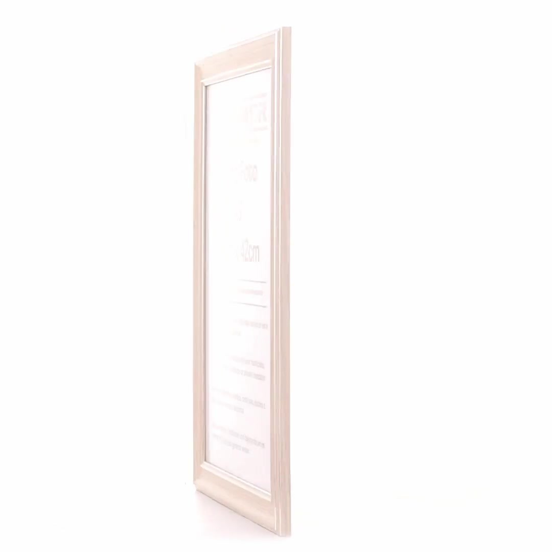 Malaga cream+silver photo frame A3