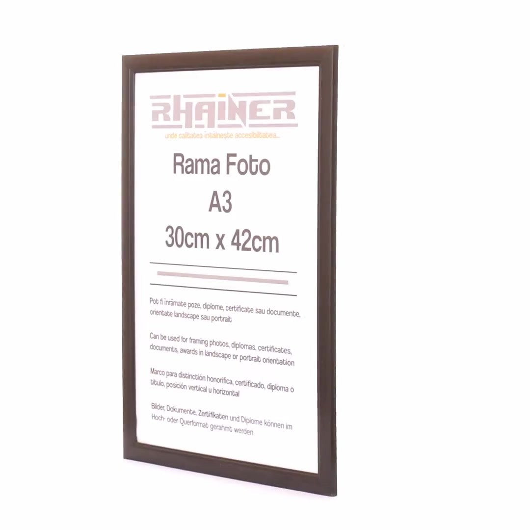 Madrid black photo frame A3