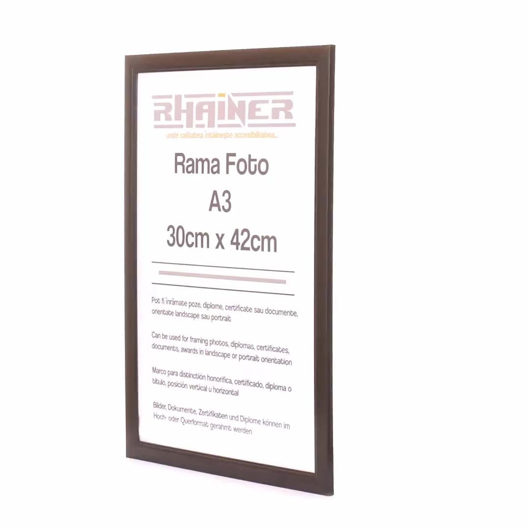 Madrid black photo frame A3