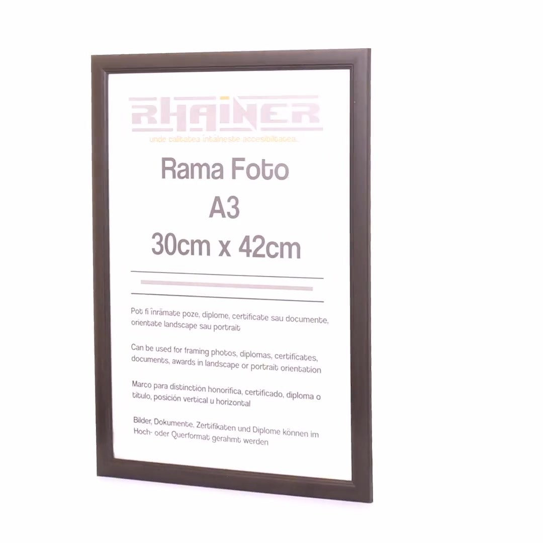 Madrid black photo frame A3
