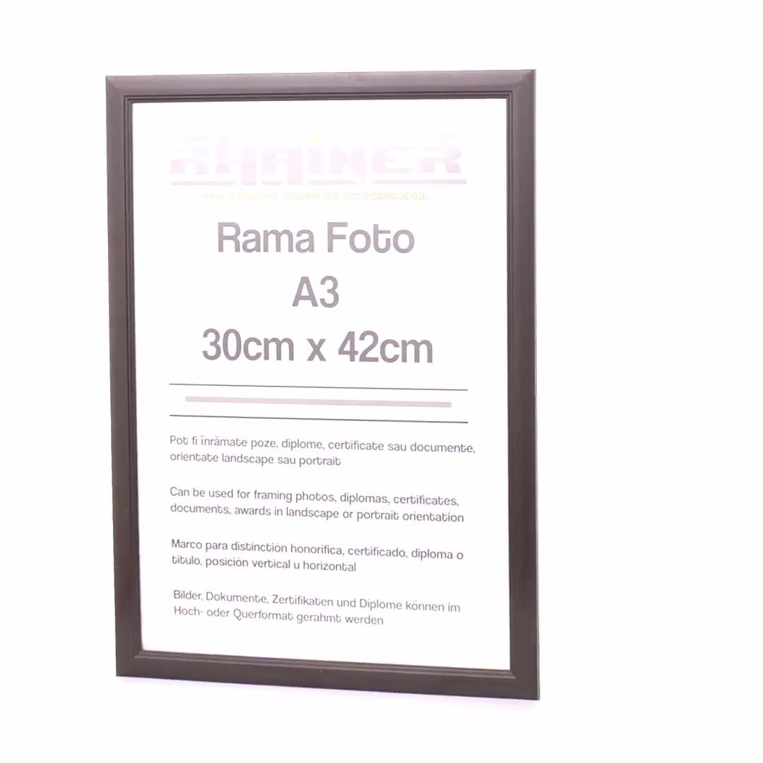 Madrid black photo frame A3