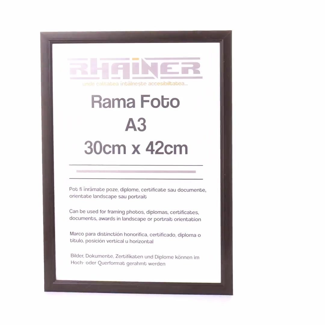 Madrid black photo frame A3
