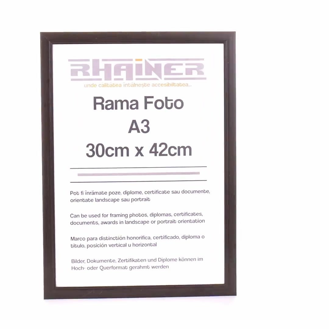 Madrid black photo frame A3