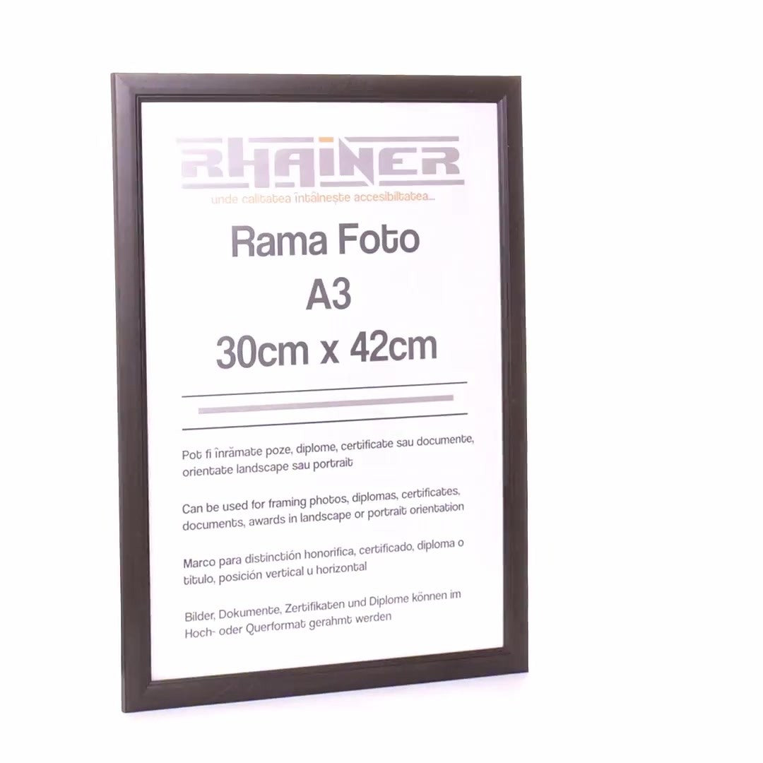 Madrid black photo frame A3